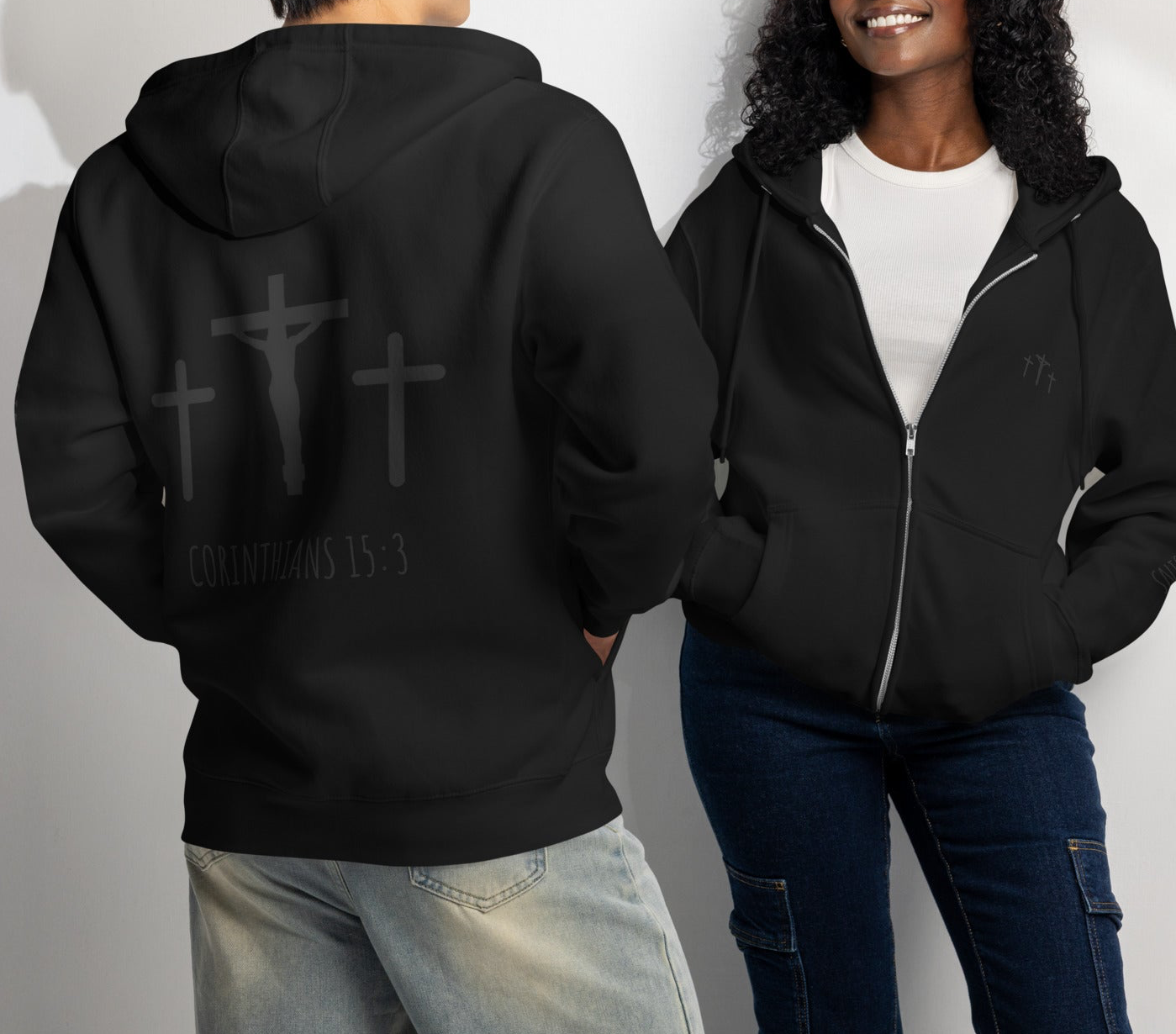 Corinthians 15:3 Zip Hoodie